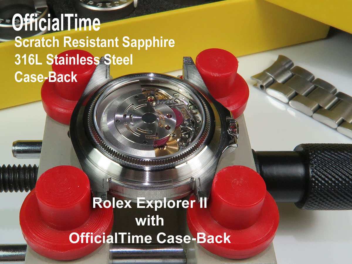 OfficialTime Case Back for Rolex Explorer